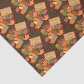 Funny Thanksgiving Turkey Holiday tissuepapier (Detail)