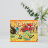 Funny Thanksgiving Turkey Hunter briefkaart (Staand voorkant)