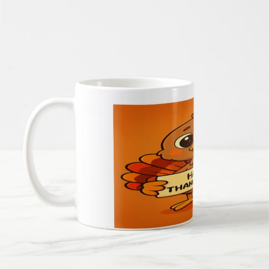 Funny Thanksgiving Turkey Mug Koffiemok (Links)