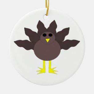 Funny Thanksgiving Turkey Ornament