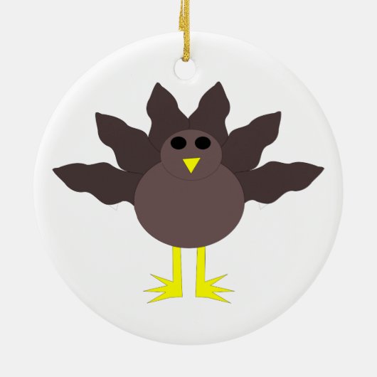 Funny Thanksgiving Turkey Ornament (Achterkant)
