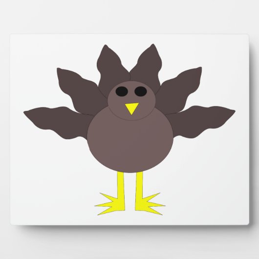 Funny Thanksgiving Turkey Plaque Fotoplaat (Voorkant)