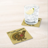 Funny Thanksgiving Turkey Pun Kartonnen Onderzetters (Insitu)