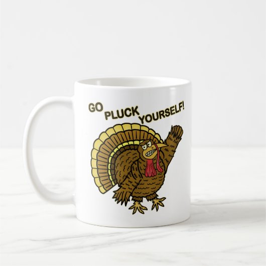 Funny Thanksgiving Turkey Pun Koffiemok (Links)