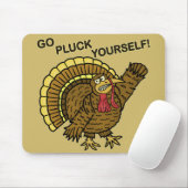 Funny Thanksgiving Turkey Pun Muismat (Met muis)