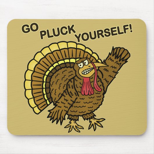 Funny Thanksgiving Turkey Pun Muismat (Voorkant)