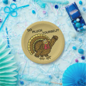 Funny Thanksgiving Turkey Pun Papieren Bordje (Feest)