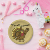 Funny Thanksgiving Turkey Pun Papieren Bordje (Feest)