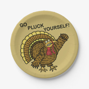 Funny Thanksgiving Turkey Pun Papieren Bordje
