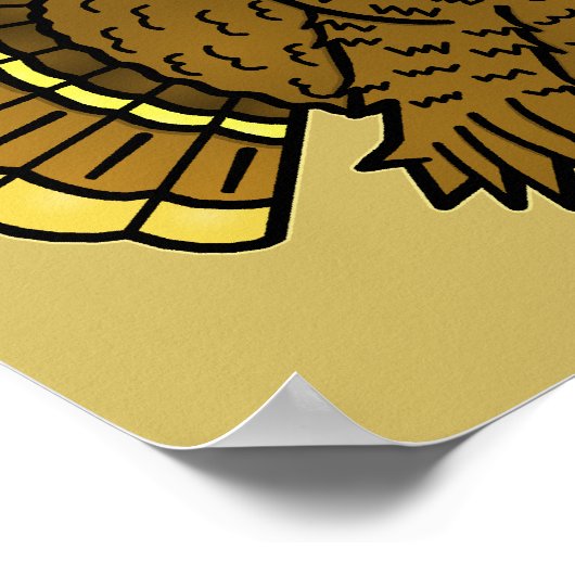 Funny Thanksgiving Turkey Pun Poster (Hoek)