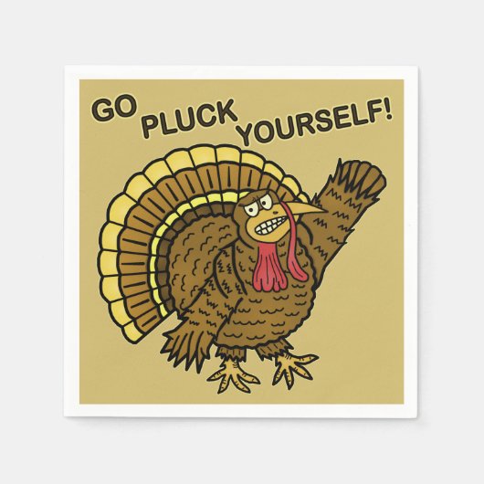 Funny Thanksgiving Turkey Pun Servetten (Voorkant)