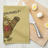 Funny Thanksgiving Turkey Pun Theedoek (Quarter Fold)