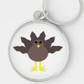 Funny Thanksgiving Turkey Sleutelhanger (Voorkant)