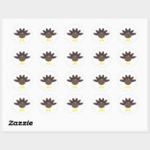 Funny Thanksgiving Turkey Stickers (Vel)