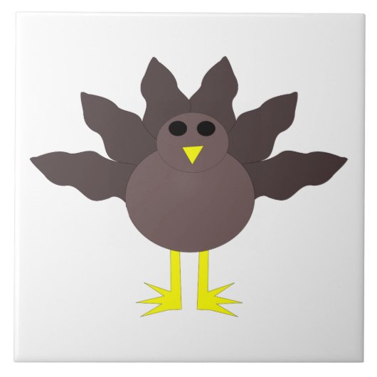 Funny Thanksgiving Turkey Tegel Tegeltje (Voorkant)