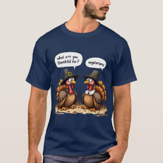 Funny Thanksgiving Turkey toon Thankful for Vegeta T-shirt