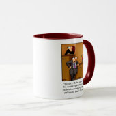 Funny Thanksgiving Turkey Trial Humor Mok (Voorkant rechts)