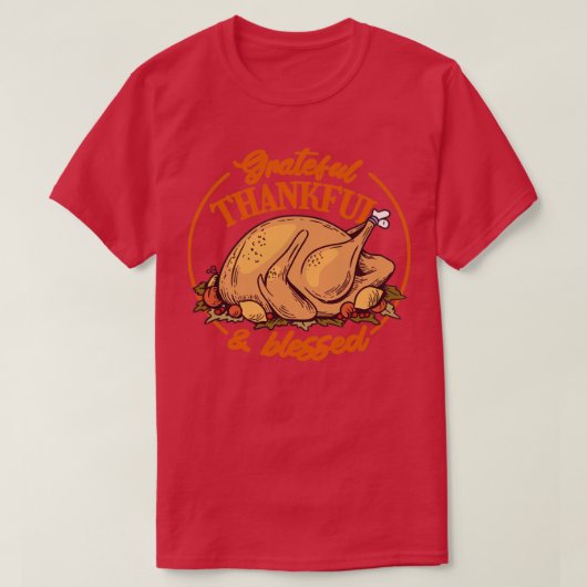 Funny Thanksgiving Turkije3 T-shirt (Design voorkant)