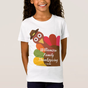 Funny Thanksgiving Turkije - Aangepast gezin T-shirt