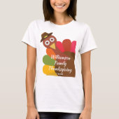 Funny Thanksgiving Turkije - Aangepast gezin T-shirt (Voorkant)