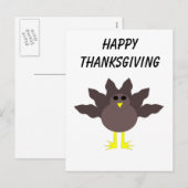 Funny Thanksgiving Turkije  Briefkaart (Voorkant / Achterkant)