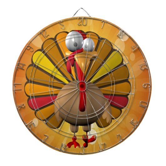 Funny Thanksgiving Turkije Dartbord (Voorkant)