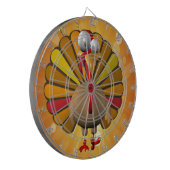 Funny Thanksgiving Turkije Dartbord (Voorkant Links)