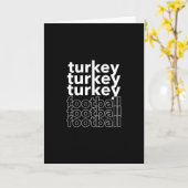Funny Thanksgiving  Turkije Football Kaart (Gele Bloem)