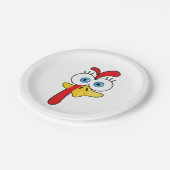 Funny Thanksgiving Turkije gezicht Papieren Bordje (Gekanteld)