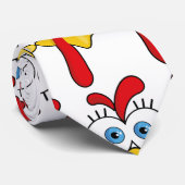 Funny Thanksgiving Turkije gezicht Stropdas (Opgerold)