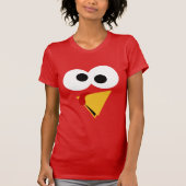 Funny Thanksgiving Turkije gezicht T-shirt (Voorkant)
