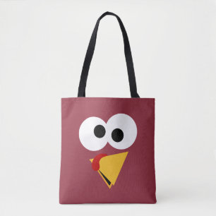 Funny Thanksgiving Turkije gezicht Tote Bag