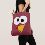 Funny Thanksgiving Turkije gezicht Tote Bag (Dichtbij)