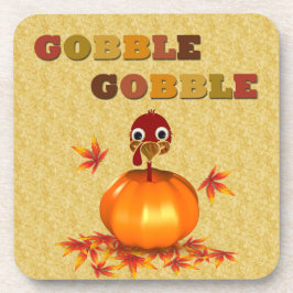 Funny Thanksgiving Turkije in Pumpkin Bier Onderzetter