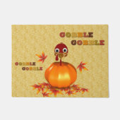 Funny Thanksgiving Turkije in Pumpkin - Doormat Deurmat (Voorkant)