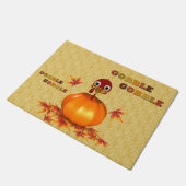 Funny Thanksgiving Turkije in Pumpkin - Doormat Deurmat (Schuin)
