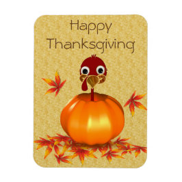 Funny Thanksgiving Turkije in Pumpkin - Magnet Magneet