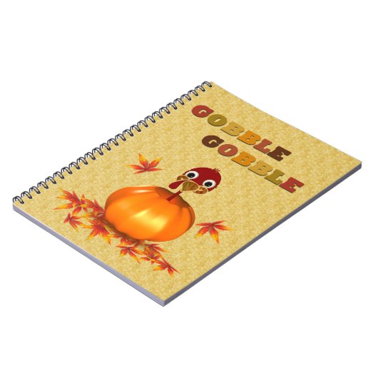 Funny Thanksgiving Turkije in Pumpkin Notitieboek (Linkerzijde)