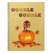 Funny Thanksgiving Turkije in Pumpkin Notitieboek (Voorkant)