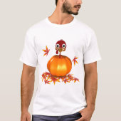 Funny Thanksgiving Turkije in Pumpkin - T-Shirt (Voorkant)