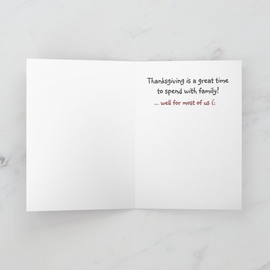 FUNNY THANKSGIVING - TURKIJE KINDEREN FEESTDAGEN KAART (Binnen)