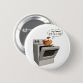 Funny Thanksgiving Turkije, knop Ronde Button 5,7 Cm (Voorkant /achterkant)