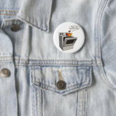 Funny Thanksgiving Turkije, knop Ronde Button 5,7 Cm (In situ)