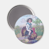 Funny Thanksgiving Turkije Magneet (Voorkant / Achterkant)