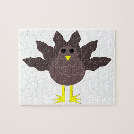 Funny Thanksgiving Turkije Puzzle Legpuzzel (Horizontaal)