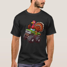 Funny Thanksgiving Turkije Riding Monster Truck