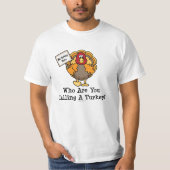Funny Thanksgiving Turkije t shirt (Voorkant)