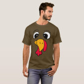 Funny Thanksgiving Turkije T-shirt (Voorkant volledig)