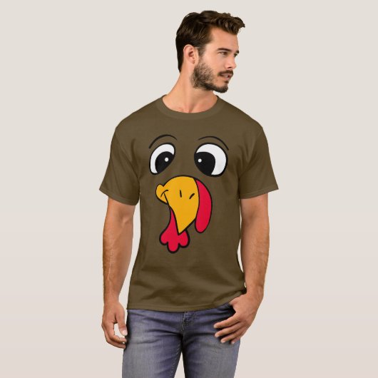 Funny Thanksgiving Turkije T-shirt (Voorkant volledig)