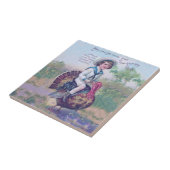 Funny Thanksgiving Turkije Tegeltje (Zijkant)